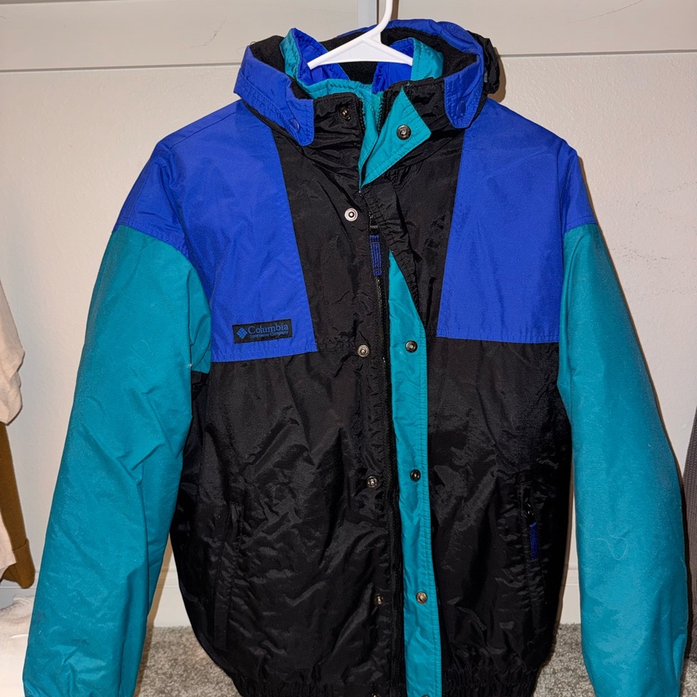 Columbia Teal and Blue Youth Jacket